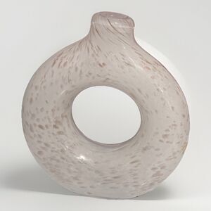 Blown Glass Donut Vase
